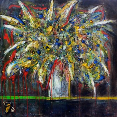 Картина под названием "Paradise of Buterfl…" - Arturas Jonikas, Подлинное произведение искусства, Акрил