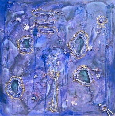 Картина под названием "Purple Reflecions" - Arturas Jonikas, Подлинное произведение искусства, Акрил