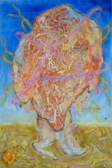 Картина под названием "Magic Mushroom" - Arturas Jonikas, Подлинное произведение искусства, Акрил