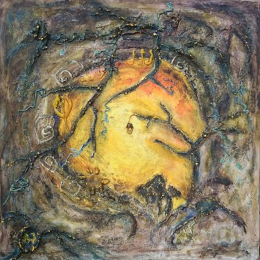 Картина под названием "Deep in the Woods" - Arturas Jonikas, Подлинное произведение искусства, Акрил