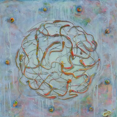 Картина под названием "Sun System" - Arturas Jonikas, Подлинное произведение искусства, Акрил