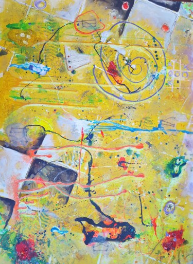 Картина под названием "Alise in Wonderland" - Arturas Jonikas, Подлинное произведение искусства, Акрил