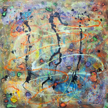Pittura intitolato "Colorful Life ( Dop…" da Arturas Jonikas, Opera d'arte originale, Acrilico