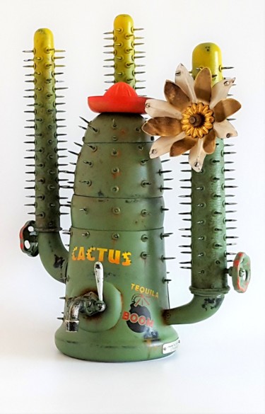Escultura intitulada "CACTUS" por Artūras Tamašauskas, Obras de arte originais, Metais