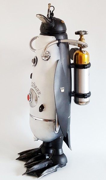 The best diver Sculpture titled "The best diver" by Artūras Tamašauskas, Original Artwork, Aluminium