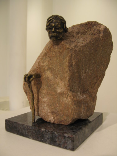 Sculpture intitulée "Old Man" par Artūras Žilinskas, Œuvre d'art originale, Métaux