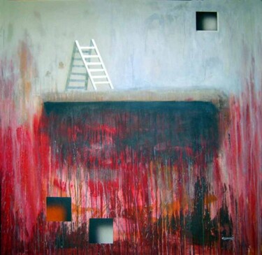 Peinture intitulée "Looking for the hei…" par Arturo Carrión, Œuvre d'art originale