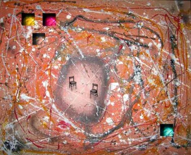 Schilderij getiteld "After Pollock" door Arturo Carrión, Origineel Kunstwerk