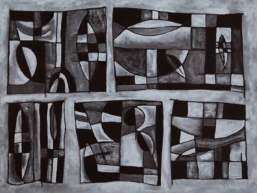 Peinture intitulée "Peceras" par Arturo Gaytan, Œuvre d'art originale, Huile