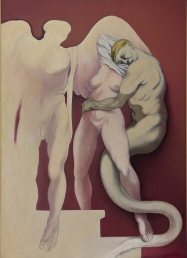 Painting titled "Non siamo angeli" by Arturo Santillo, Original Artwork