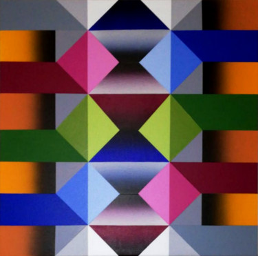 PLANOMORFOSIS-ARTELLY052 Painting titled "PLANOMORFOSIS-ARTEL…" by Arturo Carrión, Original Art, Acrylic