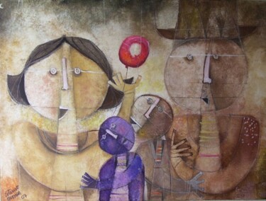 Pintura titulada "LA FAMILIA DE SALAT…" por Arturo Morin, Obra de arte original