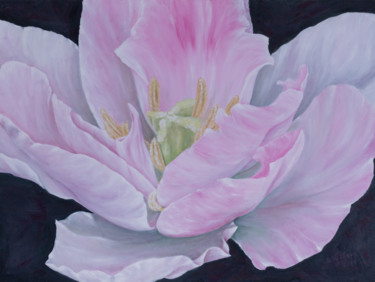 Painting titled "Tulip. Inspired by…" by Galina Vasiljeva, Original Artwork, Oil