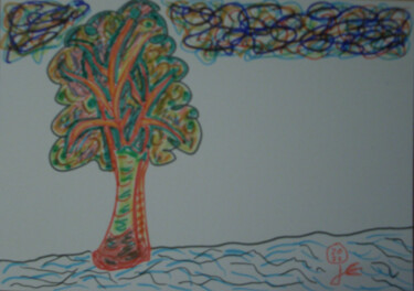 Zeichnungen mit dem Titel "Titel: Ein Baum - 2…" von Jens Ehmann, Original-Kunstwerk, Marker