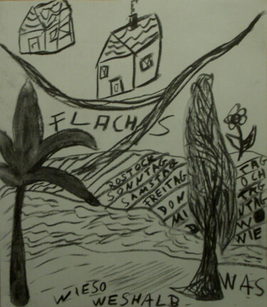 Drawing titled "Welcher Baum zählt…" by Jens Ehmann, Original Artwork, Charcoal