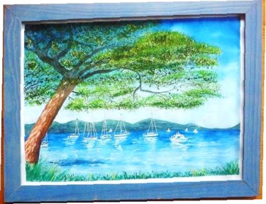 Peinture intitulée "Bord de mer" par Artverne, Œuvre d'art originale
