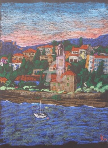 Картина под названием "Остров Гвар/ Island…" - Artjulia Klymenko, Подлинное произведение искусства, Пастель