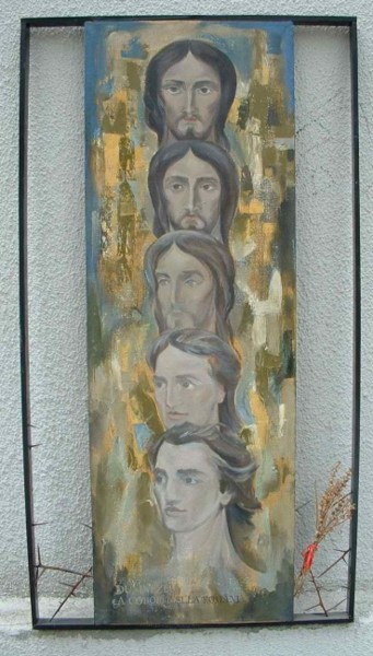 Painting titled "God came down and b…" by Herta, Original Artwork, Other