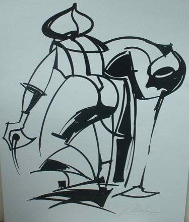 Drawing titled "Duet" by Herta, Original Artwork, Other