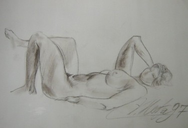 Drawing titled "Nud-2" by Herta, Original Artwork, Other