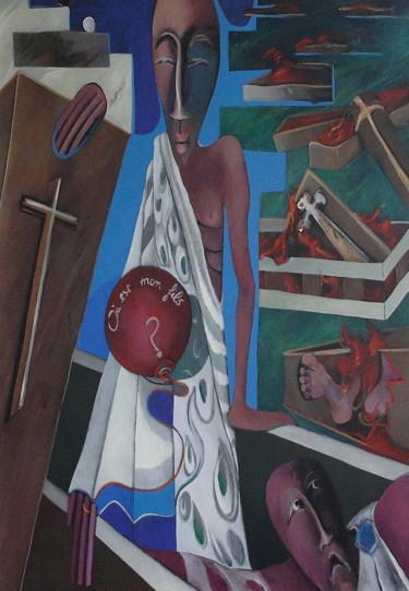Painting titled "VYAPTI CCXCVI  héré…" by Artvrai, Original Artwork, Acrylic