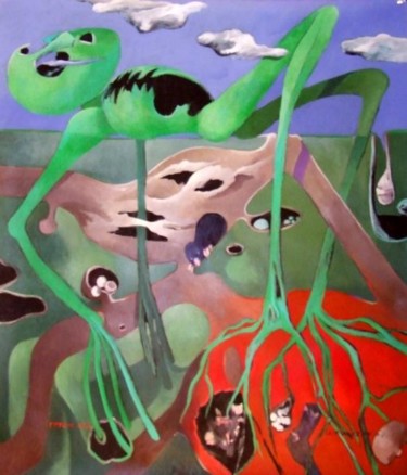 Pintura titulada "Génération future" por Artvrai, Obra de arte original, Oleo