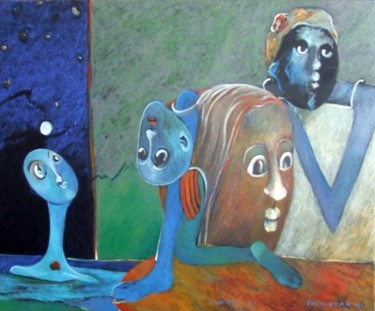 Painting titled "vyâpti LI Terre et…" by Artvrai, Original Artwork