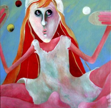 Peinture intitulée "vyâpti LXIII Jongle…" par Artvrai, Œuvre d'art originale, Huile