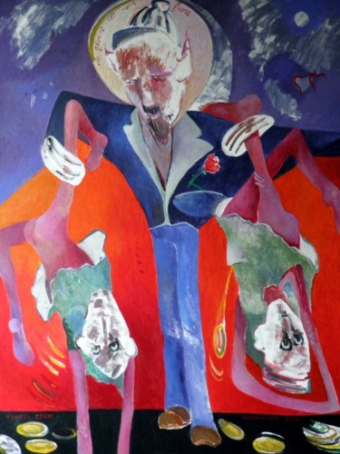 Peinture intitulée "vyapti CCXXI La glo…" par Artvrai, Œuvre d'art originale, Huile