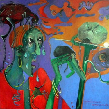 Peinture intitulée "vyapti-ccxxxvii-aca…" par Artvrai, Œuvre d'art originale, Acrylique