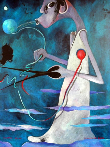 vyapti CCLXXI Adieu à GAIA Peinture intitulée "vyapti CCLXXI Adieu…" par Artvrai, Œuvre d'art originale, Acrylique