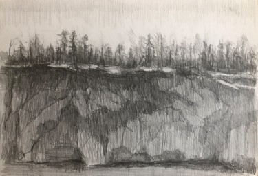 Drawing landscape artwork Ruskeala Karelia Drawing titled "Drawing landscape a…" by Vsevolod Chistiakov, Original Art, Pencil