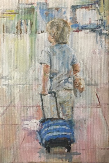 Travelers Oil Painting On Canvas Impressionism Art Painting titled "Travelers Oil Paint…" by Vsevolod Chistiakov, Original Art, Oil