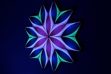 Origin Sx | String art Sculpture intitulée "Origin Sx | String…" par Kevin Fernandez (Artwork.e.v), Œuvre d'art originale, String Art