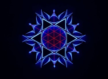 Swan Dx | String art Sculpture intitulée "Swan Dx | String art" par Kevin Fernandez (Artwork.e.v), Œuvre d'art originale, String Art