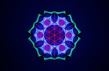 Hypnosis Sx | String art Sculpture intitulée "Hypnosis Sx | Strin…" par Kevin Fernandez (Artwork.e.v), Œuvre d'art originale, String Art