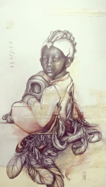 Dessin intitulée "Cósmic Child" par Arty Mori, Œuvre d'art originale