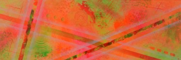 Malerei mit dem Titel "Flash colors" von Artylique, Original-Kunstwerk, Acryl
