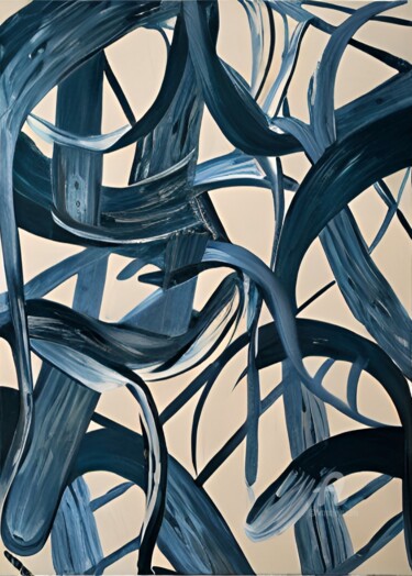 Peinture intitulée "Abstraction n°1" par Artynkom, Œuvre d'art originale, Acrylique