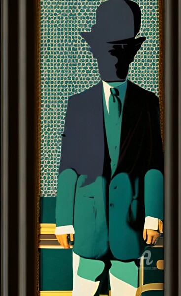 Malerei mit dem Titel "Mysterious stranger" von Artynkom, Original-Kunstwerk, Acryl
