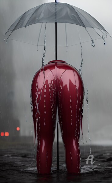 Printmaking titled "Blooding the rain N…" by Artynkom, Original Artwork, Digital Print