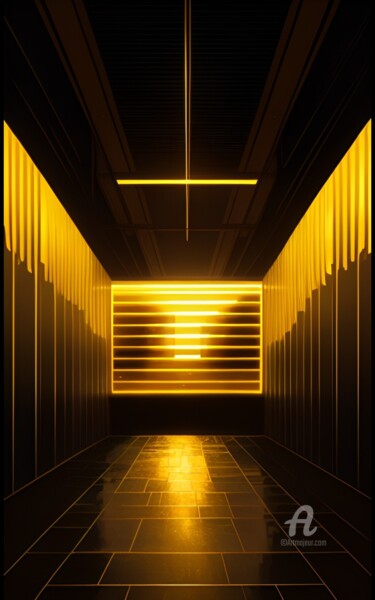 Estampas & grabados titulada "Game of light N°1" por Artynkom, Obra de arte original, Impresión digital