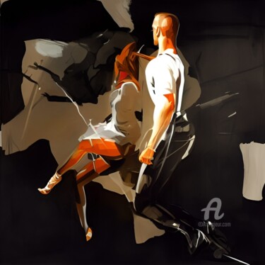 Arts numériques intitulée "Madness in pairs 23…" par Artynkom, Œuvre d'art originale, Impression numérique