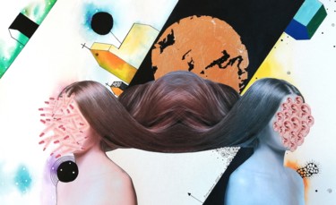 Collages titled "Зеркальная" by Dima Zapylihin, Original Artwork, Collages