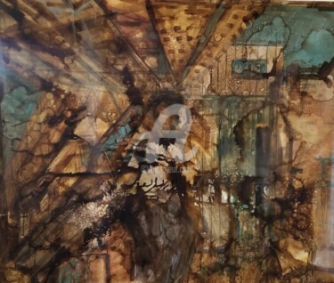 Pittura intitolato "Rostros Atrapados" da Aylen Russinyol, Opera d'arte originale, Olio