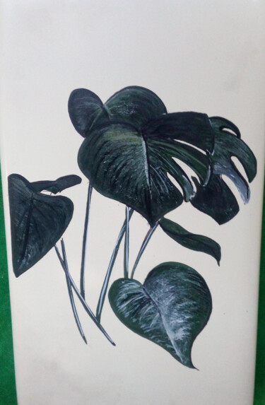 Peinture intitulée "Листья" par Arusyak Aznauryan, Œuvre d'art originale, Tempera