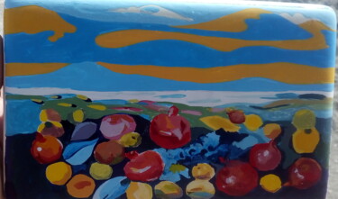 Картина под названием "Армянские фрукты" - Arusyak Aznauryan, Подлинное произведение искусства, Темпера