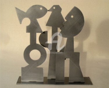 Sculpture intitulée "3 figures" par Arzel, Œuvre d'art originale