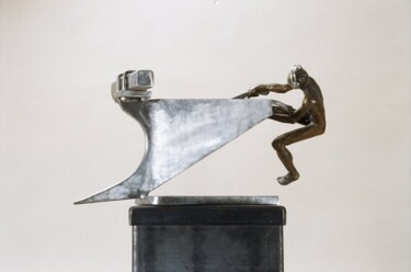 Sculpture intitulée "Le socle by Asaf Li…" par Asaf Lifshitz, Œuvre d'art originale