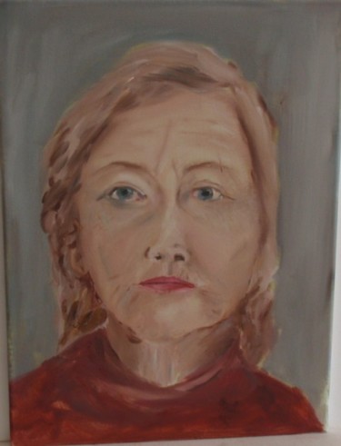 Schilderij getiteld "Portret" door Ria V An Calcar, Origineel Kunstwerk